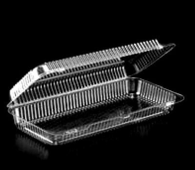Clear Hinged Tray for 4053 Oblong Danish Pan 200/CS