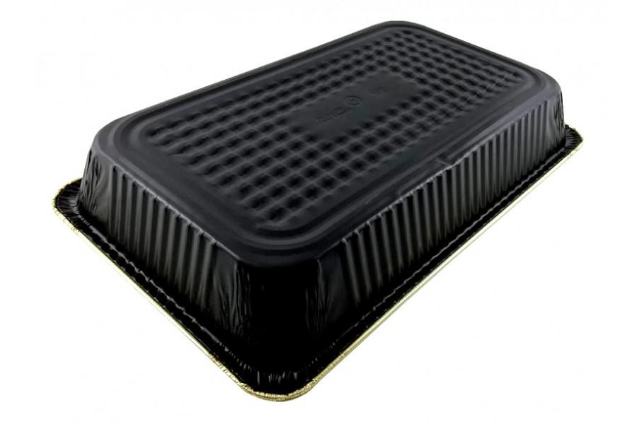 Handi-Foil Full-Size Deep Black & Gold Steam Table Foil Pan 50/CS