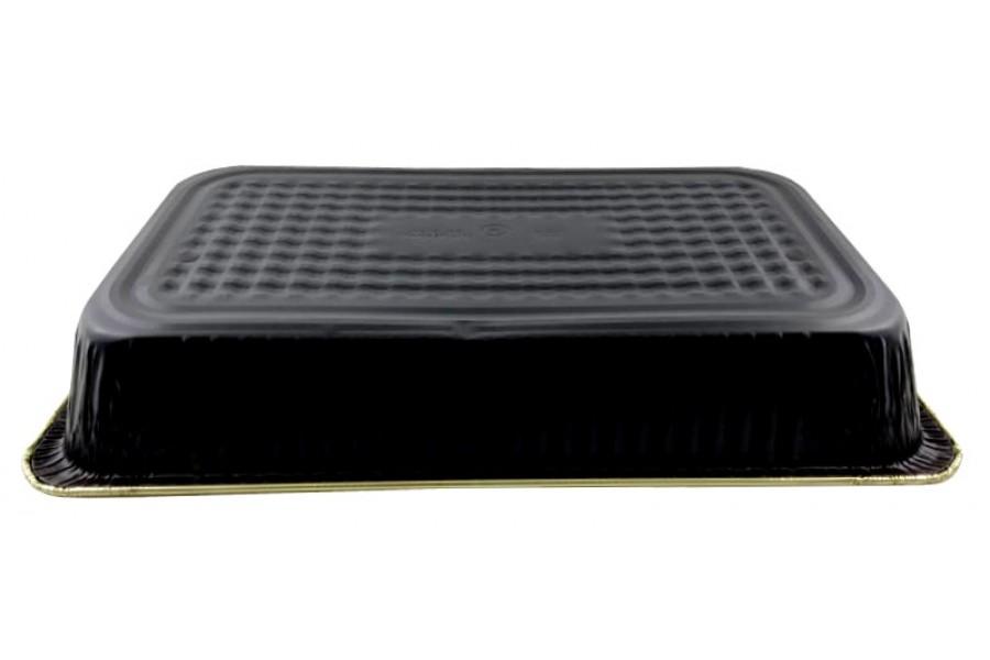 Handi-Foil Full-Size Deep Black & Gold Steam Table Foil Pan 50/CS