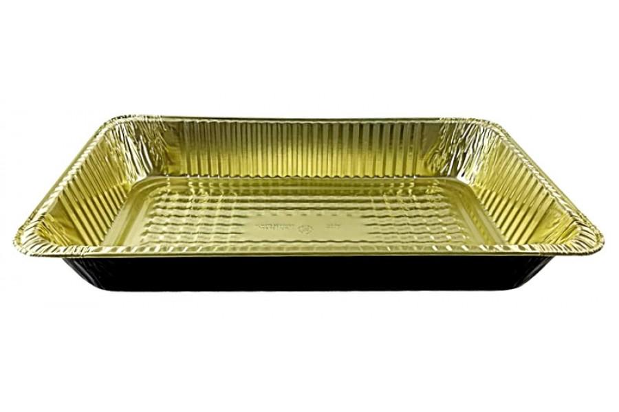 Handi-Foil Full-Size Deep Black & Gold Steam Table Foil Pan 50/CS
