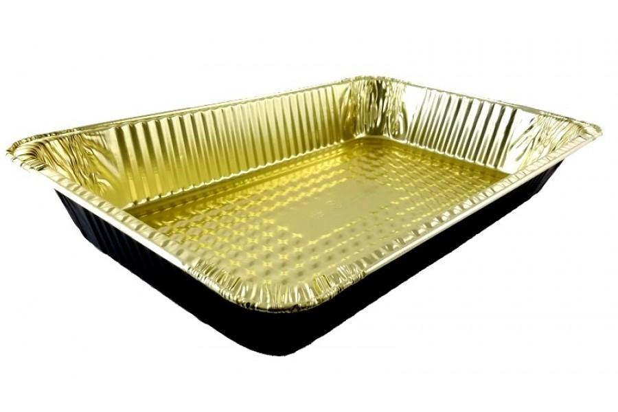Handi-Foil Full-Size Deep Black & Gold Steam Table Foil Pan 50/CS