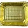 Handi-Foil Half-Size Deep Black & Gold Steam Table Foil Pan 100/CS