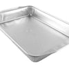 HFA Gourmet-To-Go Extra-Large 7 lb. Rectangular Silver Entrée Foil Pan w/Clear Dome Lid 25/CS