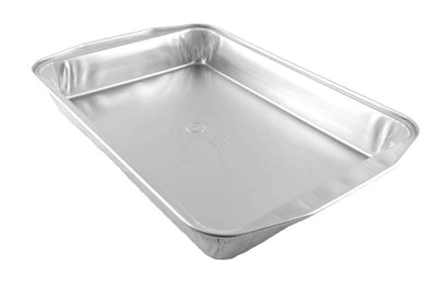 HFA Gourmet-To-Go Extra-Large 7 lb. Rectangular Silver Entrée Foil Pan w/Clear Dome Lid 25/CS