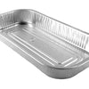 HFA Gourmet-to-Go 6 lb. Extra-Large Silver Entrée Foil Pan w/Clear Dome Lid 25/CS