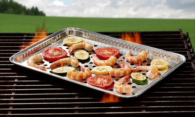 Handi-Foil 16" x 11" Large Grill Sheet Topper Foil Pan 200/CS