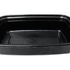 58 oz. Rectangular Black Microwaveable Container w/Lid Combo 150/CS