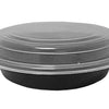 24 oz. Round Black  7" Container w/Lid Combo 150/CS