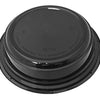 24 oz. Round Black  7" Container w/Lid Combo 150/CS
