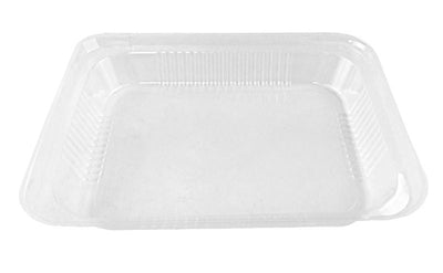 Durable Clear Medium Dome Lid For Half-Size Aluminum Foil Steam Pan 100/CS