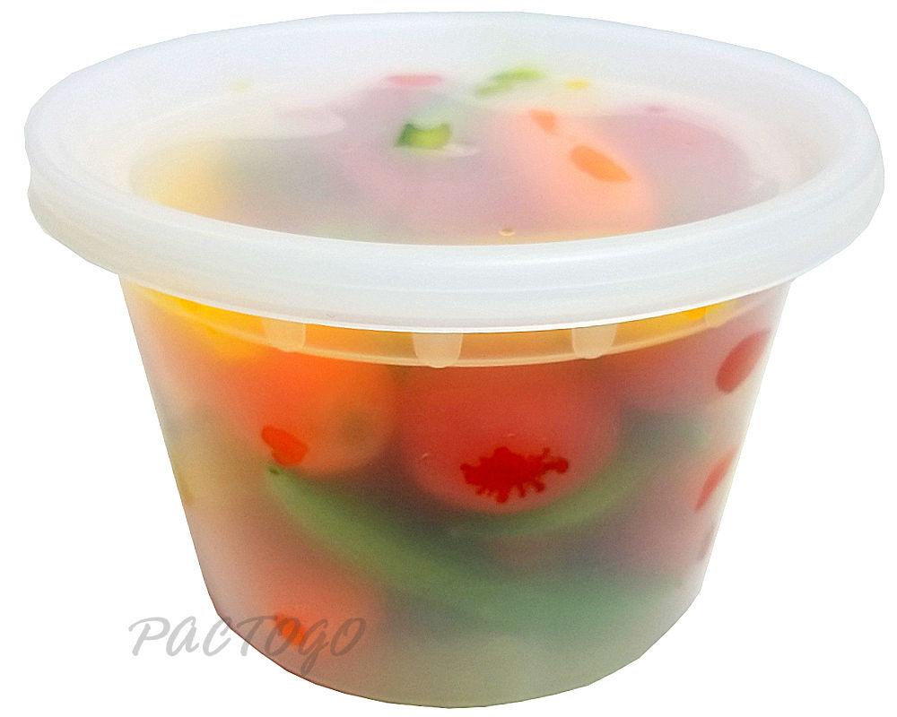 16 oz. Round Microwaveable Soup Container w/Lid