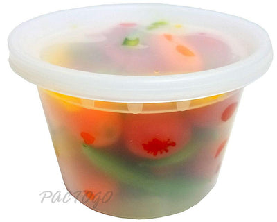 16 oz. Round Microwaveable Soup Container w/Lid