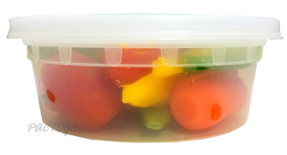 8 oz. Round Microwaveable Soup Container w/Lid