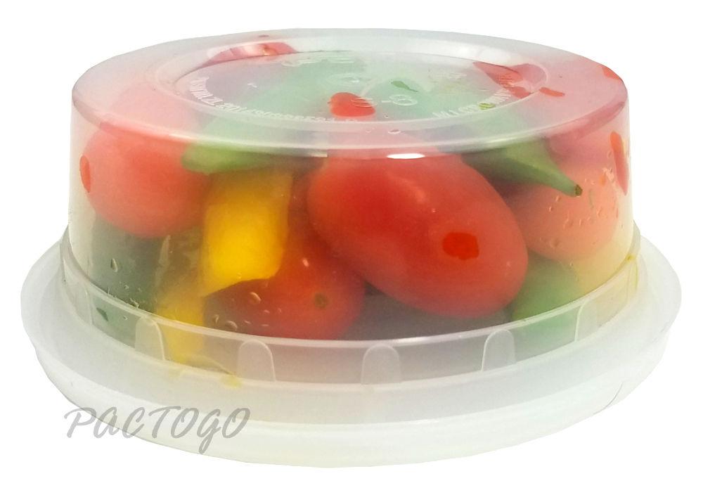 8 oz. Round Microwaveable Soup Container w/Lid