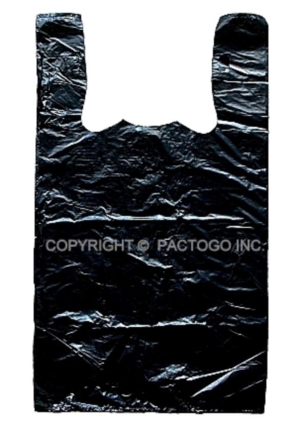 Small Black T-shirt Shopping Bag