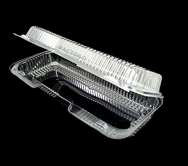 12" Hoagie/Strudel Clear Hinged Container
