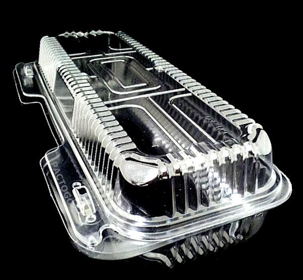 12" Hoagie/Strudel Clear Hinged Container
