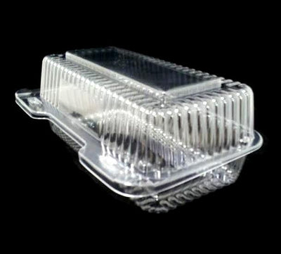 9" Hoagie/Strudel Clear Hinged Container