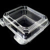 8" Deep Clear Hinged Container