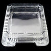 9" Medium Clear Hinged Container Single Compartment