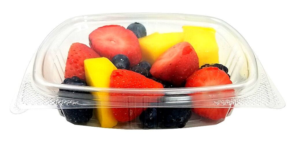 8 oz. Clear Hinged Deli Fruit Container 200/CS