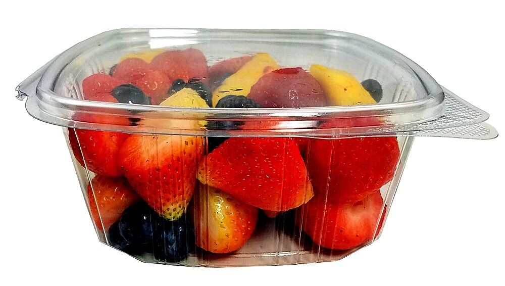 32 oz. Clear Hinged Deli Fruit Container 200/CS