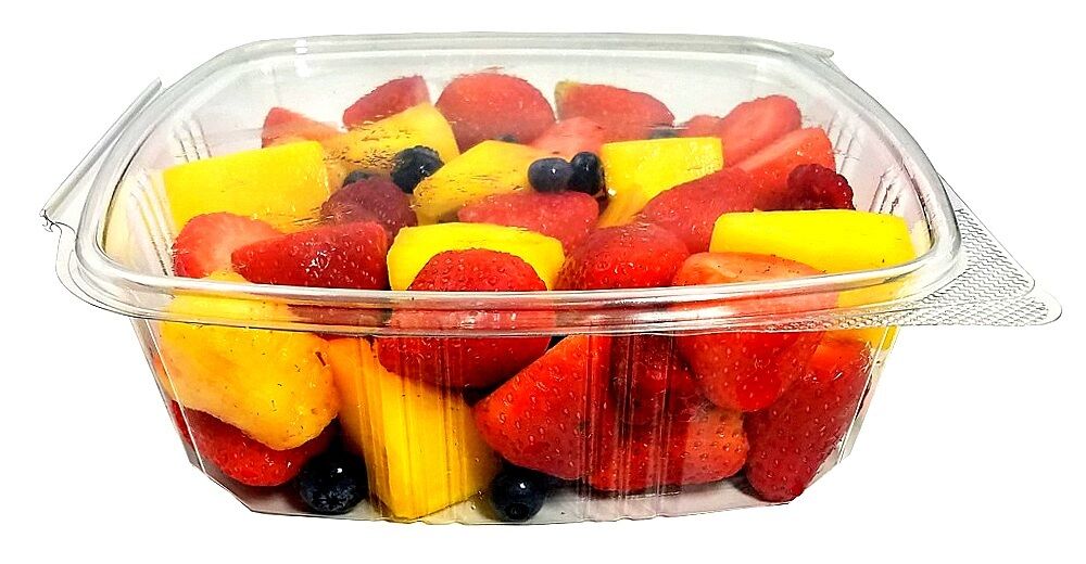 48 oz. Clear Hinged Deli Fruit Container 200/CS
