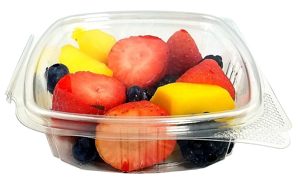 8 oz. Clear Hinged Deli Fruit Container 200/CS