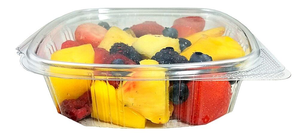 24 oz. Clear Hinged Deli Fruit Container 200/CS