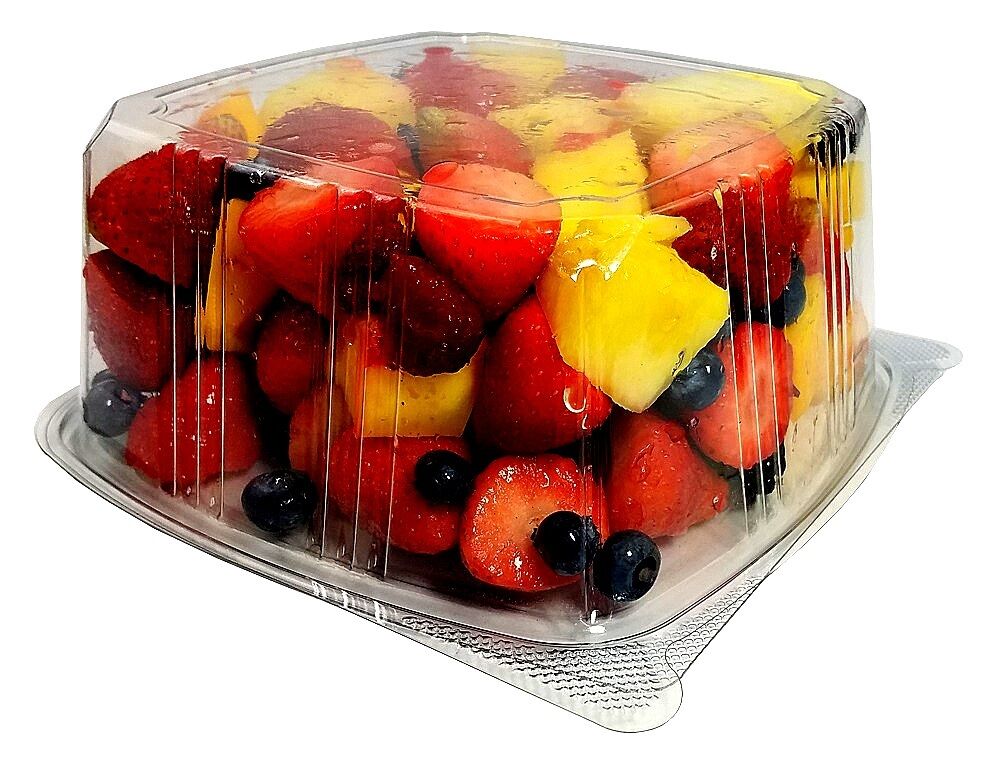 64 oz. Clear Hinged Deli Fruit Container 200/CS