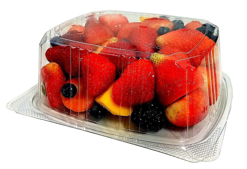 32 oz. Clear Hinged Deli Fruit Container 200/CS