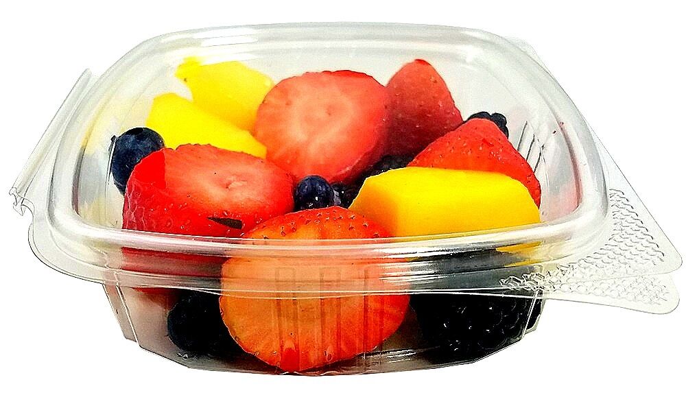 8 oz. Clear Hinged Deli Fruit Container 200/CS