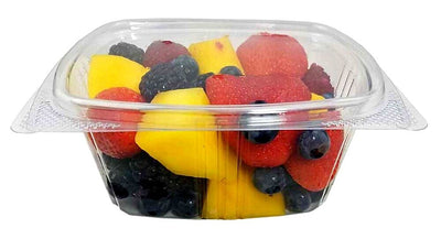16 oz. Clear Hinged Deli Fruit Container 200/CS