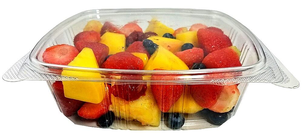 48 oz. Clear Hinged Deli Fruit Container 200/CS