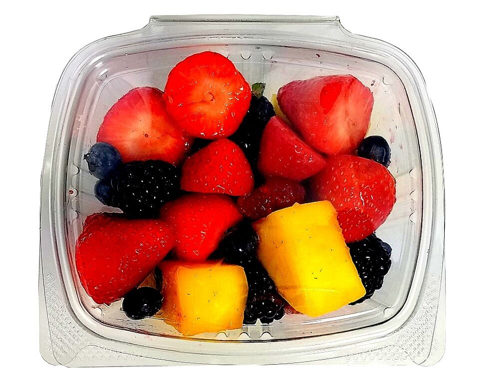64 oz. Clear Hinged Deli Fruit Container 200/CS