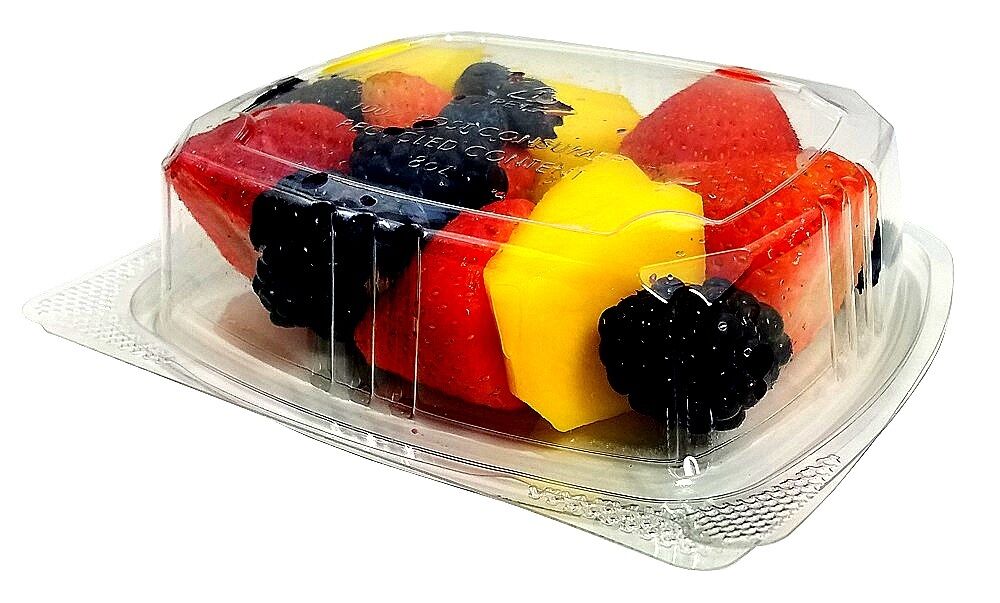 8 oz. Clear Hinged Deli Fruit Container 200/CS