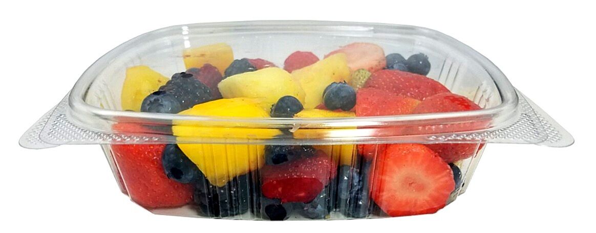 24 oz. Clear Hinged Deli Fruit Container 200/CS
