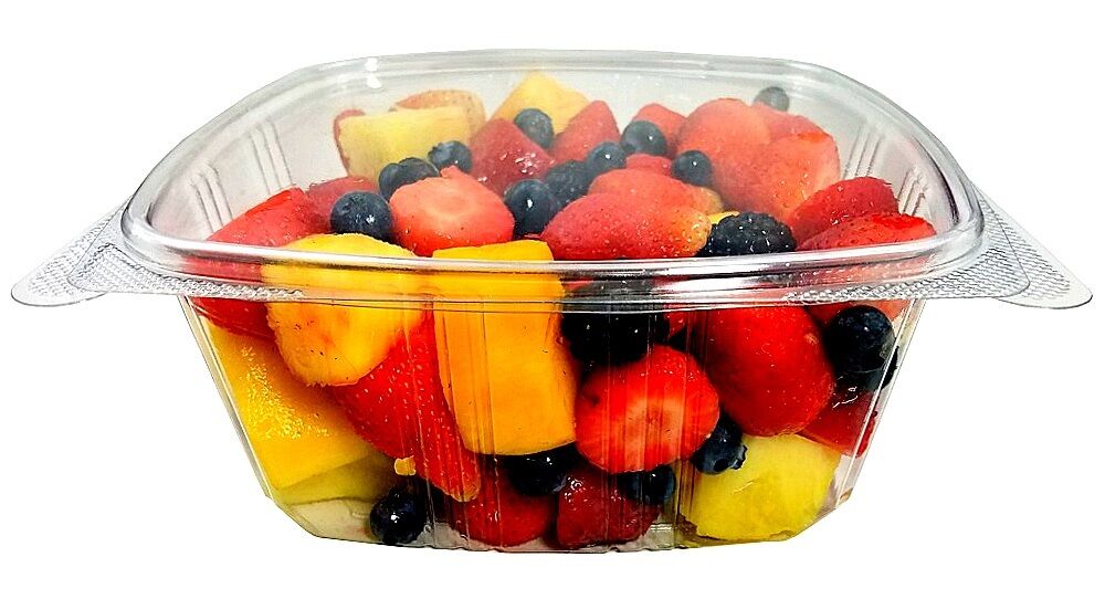 64 oz. Clear Hinged Deli Fruit Container 200/CS