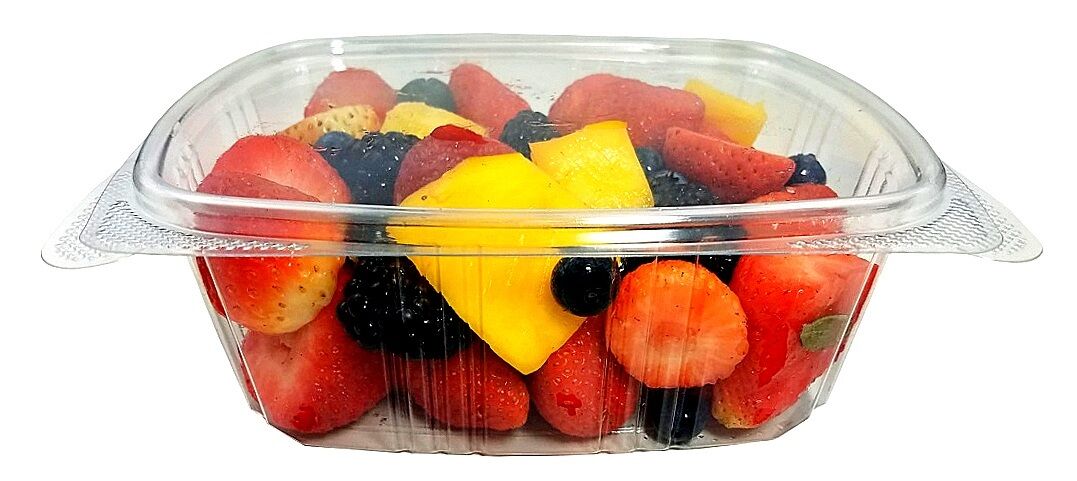 32 oz. Clear Hinged Deli Fruit Container 200/CS