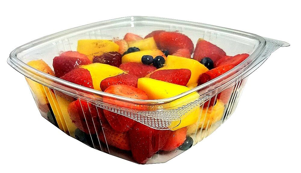 48 oz. Clear Hinged Deli Fruit Container 200/CS