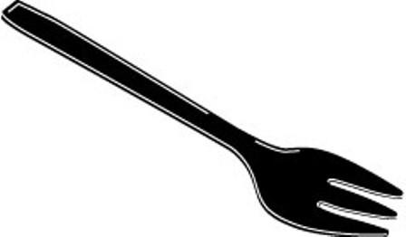 Black Serving Forks 144/CS