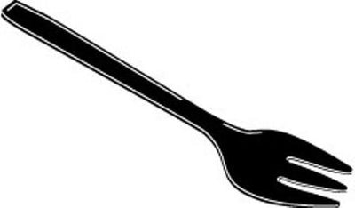 Black Serving Forks 144/CS